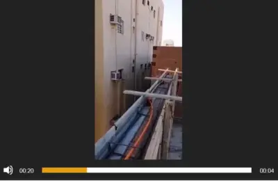سبوتات إنارة واجهة عمارة جدة - علي الحاج - قبل وبعد التنفيذ