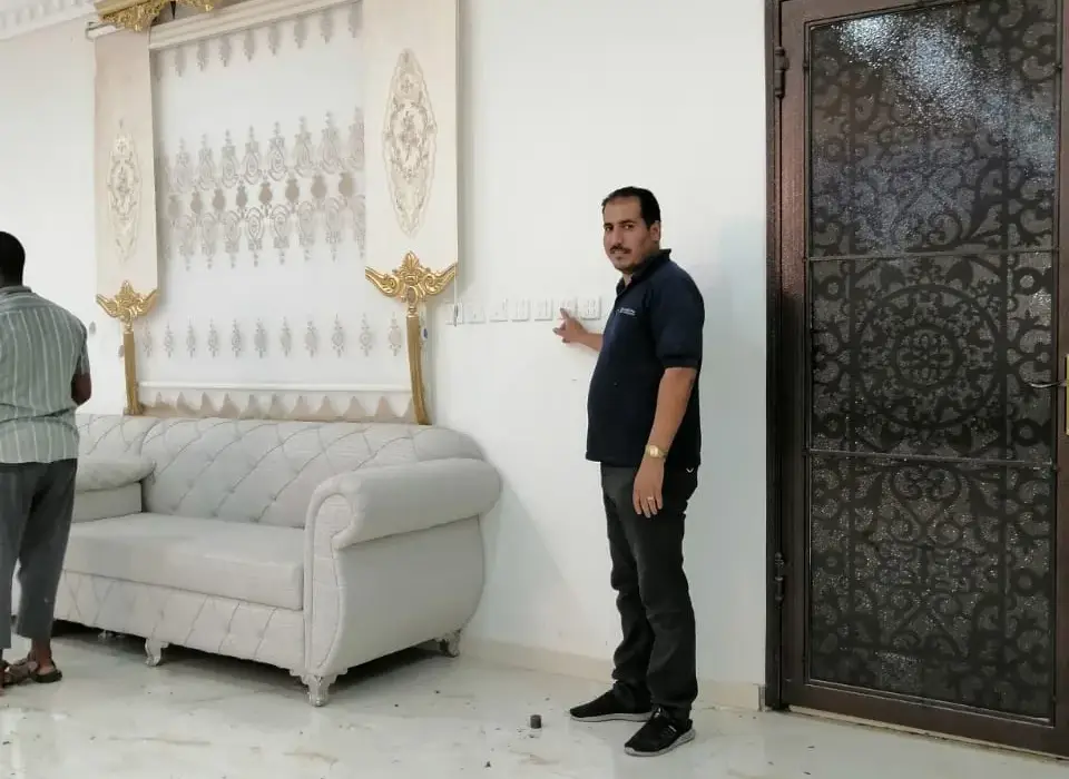 تركيب إضاءة داخلية في أبحر الشمالية بجدة - أثناء التنفيذ
