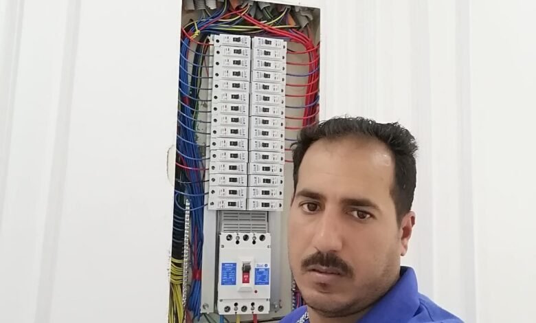 فني كهربائي حي الياقوت جدة خبرة 25 عام - علي الحاج - كهرباء وكاميرات مراقبة وانتركم